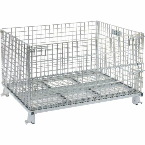 Brand new 🥰 Nashville Wire Products Folding Wire Container GC404824S4 48x40x30-1/2 3000-4000 Lb. Cap 🤩 1 Brand new 🥰 Nashville Wire Products Folding Wire Container GC404824S4 48x40x30-1/2 3000-4000 Lb. Cap 🤩