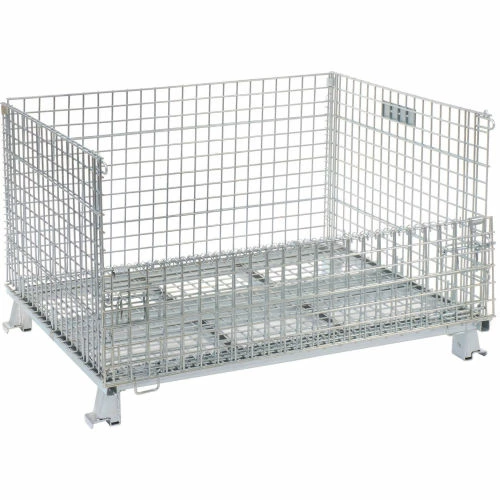 Brand new 🥰 Nashville Wire Products Folding Wire Container GC404824S4 48x40x30-1/2 3000-4000 Lb. Cap 🤩 2 Brand new 🥰 Nashville Wire Products Folding Wire Container GC404824S4 48x40x30-1/2 3000-4000 Lb. Cap 🤩 - Image 2