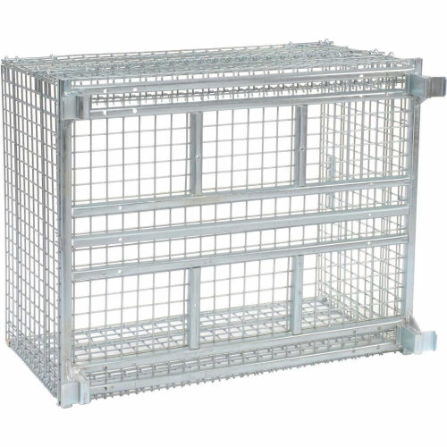 Brand new 🥰 Nashville Wire Products Folding Wire Container GC404824S4 48x40x30-1/2 3000-4000 Lb. Cap 🤩 5 Brand new 🥰 Nashville Wire Products Folding Wire Container GC404824S4 48x40x30-1/2 3000-4000 Lb. Cap 🤩 - Image 5