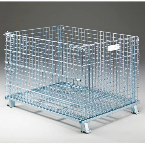 Best Sale ✔️ Nashville Wire Products Folding Wire Container GC404830S4 48x40x36-1/2 3000-4000 Lb Cap.Drop Gate 48" Side 🤩 2 Best Sale ✔️ Nashville Wire Products Folding Wire Container GC404830S4 48x40x36-1/2 3000-4000 Lb Cap.Drop Gate 48" Side 🤩 - Image 2