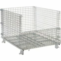 New 🔔 Nashville Wire Products Folding Wire Container GC404830E4 48x40x36-1/2 3000-4000 Lb Cap.Drop Gate 40" Side ✨ 18 New 🔔 Nashville Wire Products Folding Wire Container GC404830E4 48x40x36-1/2 3000-4000 Lb Cap.Drop Gate 40" Side ✨ -Containers shop 269411 02