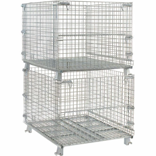 New 🔔 Nashville Wire Products Folding Wire Container GC404830E4 48x40x36-1/2 3000-4000 Lb Cap.Drop Gate 40" Side ✨ 8 New 🔔 Nashville Wire Products Folding Wire Container GC404830E4 48x40x36-1/2 3000-4000 Lb Cap.Drop Gate 40" Side ✨ - Image 8