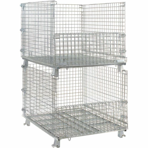 New 🔔 Nashville Wire Products Folding Wire Container GC404830E4 48x40x36-1/2 3000-4000 Lb Cap.Drop Gate 40" Side ✨ 9 New 🔔 Nashville Wire Products Folding Wire Container GC404830E4 48x40x36-1/2 3000-4000 Lb Cap.Drop Gate 40" Side ✨ - Image 9