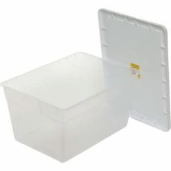 Best reviews of ⌛ Sterilite 16598008 Clear Storage Tote With Lid 56 Quart 23x16-1/4x12-3/8 - Pkg Qty 8 🔥