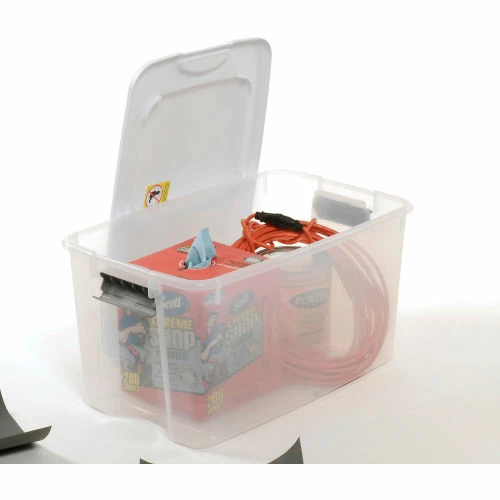 Buy 👍 Sterilite 19889804 Clear Storage Tote With Lid 70 Quart 26-1/8x16-1/4x13-1/2 - Pkg Qty 4 😀 7 Buy 👍 Sterilite 19889804 Clear Storage Tote With Lid 70 Quart 26-1/8x16-1/4x13-1/2 - Pkg Qty 4 😀 - Image 7