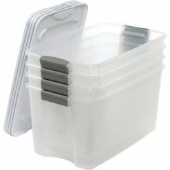 Buy 👍 Sterilite 19889804 Clear Storage Tote With Lid 70 Quart 26-1/8x16-1/4x13-1/2 - Pkg Qty 4 😀 24 Buy 👍 Sterilite 19889804 Clear Storage Tote With Lid 70 Quart 26-1/8x16-1/4x13-1/2 - Pkg Qty 4 😀 -Containers shop 269462 08