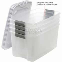 Buy 👍 Sterilite 19889804 Clear Storage Tote With Lid 70 Quart 26-1/8x16-1/4x13-1/2 - Pkg Qty 4 😀 29 Buy 👍 Sterilite 19889804 Clear Storage Tote With Lid 70 Quart 26-1/8x16-1/4x13-1/2 - Pkg Qty 4 😀 -Containers shop 269462 4wco