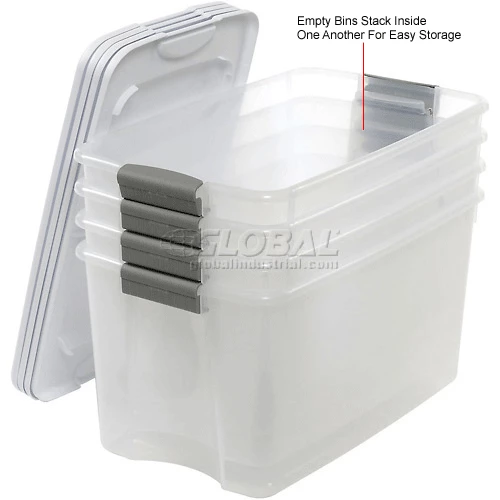 Buy 👍 Sterilite 19889804 Clear Storage Tote With Lid 70 Quart 26-1/8x16-1/4x13-1/2 - Pkg Qty 4 😀 14 Buy 👍 Sterilite 19889804 Clear Storage Tote With Lid 70 Quart 26-1/8x16-1/4x13-1/2 - Pkg Qty 4 😀 - Image 14