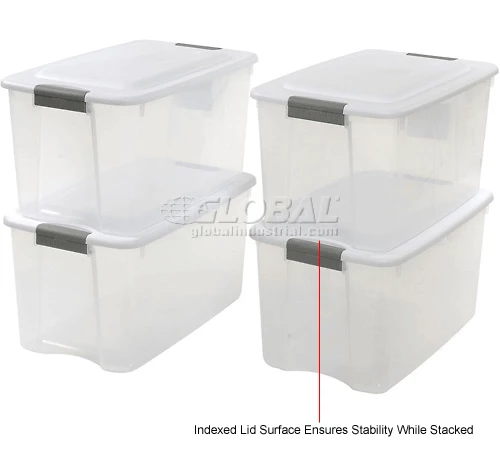 Buy 👍 Sterilite 19889804 Clear Storage Tote With Lid 70 Quart 26-1/8x16-1/4x13-1/2 - Pkg Qty 4 😀 15 Buy 👍 Sterilite 19889804 Clear Storage Tote With Lid 70 Quart 26-1/8x16-1/4x13-1/2 - Pkg Qty 4 😀 - Image 15