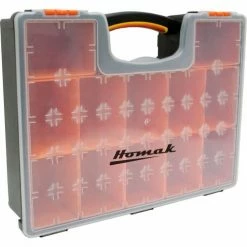 Best deal 👍 Homak HA01112425 Plastic Organizer With 12 Removable Bins 16-1/2"L x 13"W x 4-1/4"H - Pkg Qty 10 💯