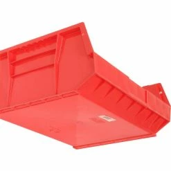 Cheap 😀 Global Industrial Plastic Stack & Hang Bin, 16-1/2"W x 14-3/4"D x 7"H, Red - Pkg Qty 6 🔔 -Containers shop 269686RD 06
