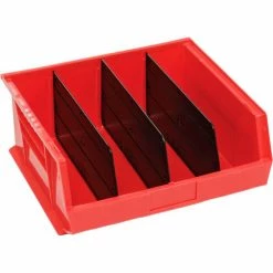 Cheap 😀 Global Industrial Plastic Stack & Hang Bin, 16-1/2"W x 14-3/4"D x 7"H, Red - Pkg Qty 6 🔔 -Containers shop 269686RD 07