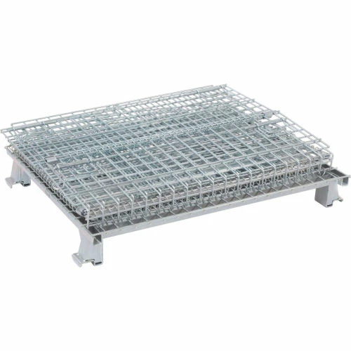 Wholesale 💯 Nashville Wire Products Folding Wire Container GC324028S4L 40x32x34-1/2 3000-4000 Lb. Cap with Lid 🎁 3 Wholesale 💯 Nashville Wire Products Folding Wire Container GC324028S4L 40x32x34-1/2 3000-4000 Lb. Cap with Lid 🎁 - Image 3