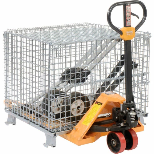 Wholesale 💯 Nashville Wire Products Folding Wire Container GC324028S4L 40x32x34-1/2 3000-4000 Lb. Cap with Lid 🎁 7 Wholesale 💯 Nashville Wire Products Folding Wire Container GC324028S4L 40x32x34-1/2 3000-4000 Lb. Cap with Lid 🎁 - Image 7