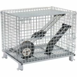 Wholesale 💯 Nashville Wire Products Folding Wire Container GC324028S4L 40x32x34-1/2 3000-4000 Lb. Cap with Lid 🎁 44 Wholesale 💯 Nashville Wire Products Folding Wire Container GC324028S4L 40x32x34-1/2 3000-4000 Lb. Cap with Lid 🎁 -Containers shop 269749 08