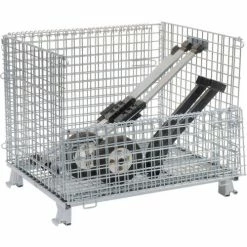 Wholesale 💯 Nashville Wire Products Folding Wire Container GC324028S4L 40x32x34-1/2 3000-4000 Lb. Cap with Lid 🎁 46 Wholesale 💯 Nashville Wire Products Folding Wire Container GC324028S4L 40x32x34-1/2 3000-4000 Lb. Cap with Lid 🎁 -Containers shop 269749 10