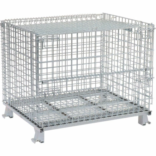 Wholesale 💯 Nashville Wire Products Folding Wire Container GC324028S4L 40x32x34-1/2 3000-4000 Lb. Cap with Lid 🎁 14 Wholesale 💯 Nashville Wire Products Folding Wire Container GC324028S4L 40x32x34-1/2 3000-4000 Lb. Cap with Lid 🎁 - Image 14
