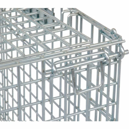 Wholesale 💯 Nashville Wire Products Folding Wire Container GC324028S4L 40x32x34-1/2 3000-4000 Lb. Cap with Lid 🎁 16 Wholesale 💯 Nashville Wire Products Folding Wire Container GC324028S4L 40x32x34-1/2 3000-4000 Lb. Cap with Lid 🎁 - Image 16