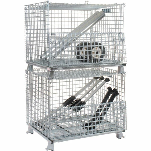 Wholesale 💯 Nashville Wire Products Folding Wire Container GC324028S4L 40x32x34-1/2 3000-4000 Lb. Cap with Lid 🎁 20 Wholesale 💯 Nashville Wire Products Folding Wire Container GC324028S4L 40x32x34-1/2 3000-4000 Lb. Cap with Lid 🎁 - Image 20