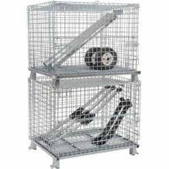 Wholesale 💯 Nashville Wire Products Folding Wire Container GC324028S4L 40x32x34-1/2 3000-4000 Lb. Cap with Lid 🎁 56 Wholesale 💯 Nashville Wire Products Folding Wire Container GC324028S4L 40x32x34-1/2 3000-4000 Lb. Cap with Lid 🎁 -Containers shop 269749 20