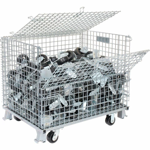 Wholesale 💯 Nashville Wire Products Folding Wire Container GC324028S4L 40x32x34-1/2 3000-4000 Lb. Cap with Lid 🎁 29 Wholesale 💯 Nashville Wire Products Folding Wire Container GC324028S4L 40x32x34-1/2 3000-4000 Lb. Cap with Lid 🎁 - Image 29