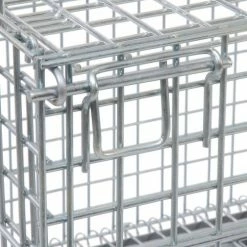 Discount 🌟 Nashville Wire Products Folding Wire Container GC404830S4L 48x40x36-1/2 3000-4000 Lbs.Cap.Drop Gate 48" w/Lid 🧨 -Containers shop 269751 07