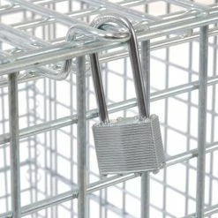 Discount 🌟 Nashville Wire Products Folding Wire Container GC404830S4L 48x40x36-1/2 3000-4000 Lbs.Cap.Drop Gate 48" w/Lid 🧨 -Containers shop 269751 11