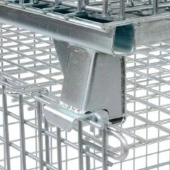 Discount 🌟 Nashville Wire Products Folding Wire Container GC404830S4L 48x40x36-1/2 3000-4000 Lbs.Cap.Drop Gate 48" w/Lid 🧨 -Containers shop 269751 17