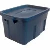Promo 🔔 Rubbermaid® Roughneck™ Tote 14 Gallon 23-7/8 x 15-7/8 x 12-1/4 Dark Indigo Metallic - Pkg Qty 6 💯