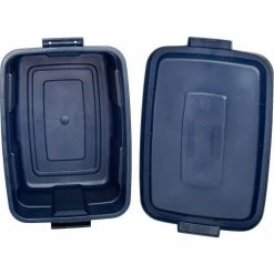 Promo 🔔 Rubbermaid® Roughneck™ Tote 14 Gallon 23-7/8 x 15-7/8 x 12-1/4 Dark Indigo Metallic - Pkg Qty 6 💯 -Containers shop 269994 07