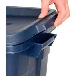 Promo 🔔 Rubbermaid® Roughneck™ Tote 14 Gallon 23-7/8 x 15-7/8 x 12-1/4 Dark Indigo Metallic - Pkg Qty 6 💯 -Containers shop 269994 09