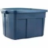 Wholesale 🛒 Rubbermaid® Roughneck™ Tote 25 Gallon 28-7/8 x 19-7/8 x 16-3/4 Dark Indigo Metallic - Pkg Qty 6 ⭐
