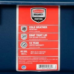 Cheap 🥰 Rubbermaid® Roughneck™ Jumbo Storage Tote 40 Gallon 36-7/8x21-3/16x18-5/16 Indigo Metal - Pkg Qty 6 🧨 13 Cheap 🥰 Rubbermaid® Roughneck™ Jumbo Storage Tote 40 Gallon 36-7/8x21-3/16x18-5/16 Indigo Metal - Pkg Qty 6 🧨 -Containers shop 270146 06