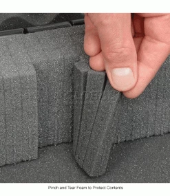 Coupon 🔔 Western Case Plastic Protective Storage Cases with Pinch Tear Foam, 17"x12"x5-1/2", Black ⌛ -Containers shop 270232 3wco