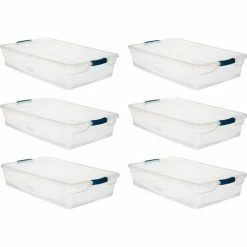 Flash Sale ⭐ Rubbermaid® Cleverstore™ Clear Latching Storage Tote w/Lid 41 Quart 29"Lx17-3/4"Wx6-1/8"H - Pkg Qty 6 ✨ 9 Flash Sale ⭐ Rubbermaid® Cleverstore™ Clear Latching Storage Tote w/Lid 41 Quart 29"Lx17-3/4"Wx6-1/8"H - Pkg Qty 6 ✨ -Containers shop 270247 4