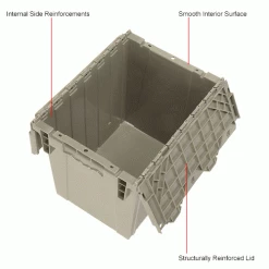 Deals ๐ Global Industrial Plastic Attached Lid Shipping & Storage Container DC1813-15 18x13x15 Gray โ 27 Deals ๐ Global Industrial Plastic Attached Lid Shipping & Storage Container DC1813-15 18x13x15 Gray โ -Containers shop 270281GYIN 3wco