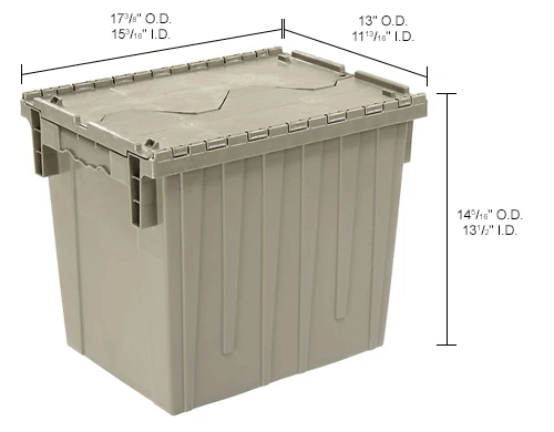 Deals ๐ Global Industrial Plastic Attached Lid Shipping & Storage Container DC1813-15 18x13x15 Gray โ 15 Deals ๐ Global Industrial Plastic Attached Lid Shipping & Storage Container DC1813-15 18x13x15 Gray โ - Image 15