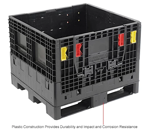 Buy ๐ฏ Global Industrial Folding Bulk Shipping Container, 32"Lx30"Wx25"H, 1800 Lb. Capacity, Black ๐ 15 Buy ๐ฏ Global Industrial Folding Bulk Shipping Container, 32"Lx30"Wx25"H, 1800 Lb. Capacity, Black ๐ - Image 15