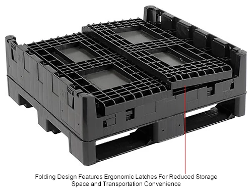 Buy ๐ฏ Global Industrial Folding Bulk Shipping Container, 32"Lx30"Wx25"H, 1800 Lb. Capacity, Black ๐ 16 Buy ๐ฏ Global Industrial Folding Bulk Shipping Container, 32"Lx30"Wx25"H, 1800 Lb. Capacity, Black ๐ - Image 16