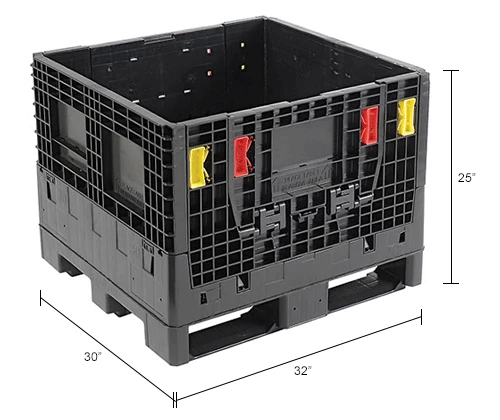 Buy ๐ฏ Global Industrial Folding Bulk Shipping Container, 32"Lx30"Wx25"H, 1800 Lb. Capacity, Black ๐ 20 Buy ๐ฏ Global Industrial Folding Bulk Shipping Container, 32"Lx30"Wx25"H, 1800 Lb. Capacity, Black ๐ - Image 20