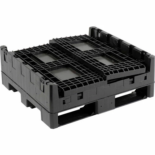 Buy ๐ฏ Global Industrial Folding Bulk Shipping Container, 32"Lx30"Wx25"H, 1800 Lb. Capacity, Black ๐ 4 Buy ๐ฏ Global Industrial Folding Bulk Shipping Container, 32"Lx30"Wx25"H, 1800 Lb. Capacity, Black ๐ - Image 4