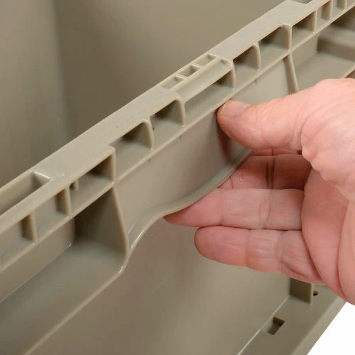 Best Pirce 🎁 Global Industrial Stackable Straight Wall Container, Solid, 12"Lx15"Wx9"H, Gray 👍 7 Best Pirce 🎁 Global Industrial Stackable Straight Wall Container, Solid, 12"Lx15"Wx9"H, Gray 👍 - Image 7