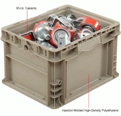 Best Pirce 🎁 Global Industrial Stackable Straight Wall Container, Solid, 12"Lx15"Wx9"H, Gray 👍 25 Best Pirce 🎁 Global Industrial Stackable Straight Wall Container, Solid, 12"Lx15"Wx9"H, Gray 👍 -Containers shop 270287 1wco