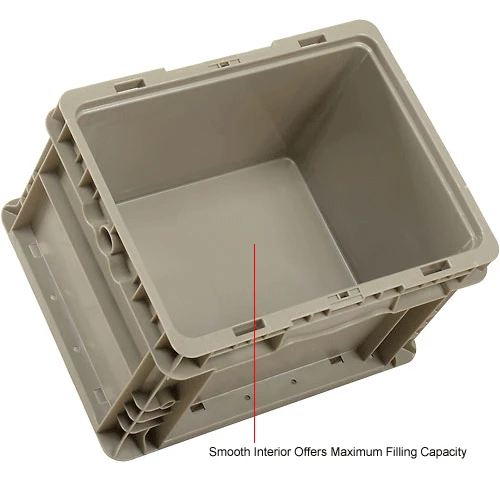 Best Pirce 🎁 Global Industrial Stackable Straight Wall Container, Solid, 12"Lx15"Wx9"H, Gray 👍 11 Best Pirce 🎁 Global Industrial Stackable Straight Wall Container, Solid, 12"Lx15"Wx9"H, Gray 👍 - Image 11