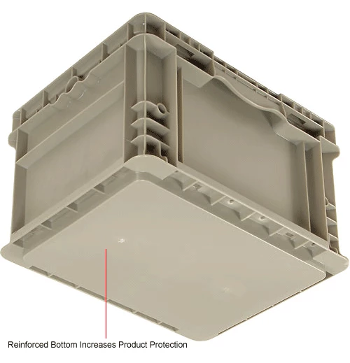 Best Pirce 🎁 Global Industrial Stackable Straight Wall Container, Solid, 12"Lx15"Wx9"H, Gray 👍 15 Best Pirce 🎁 Global Industrial Stackable Straight Wall Container, Solid, 12"Lx15"Wx9"H, Gray 👍 - Image 15