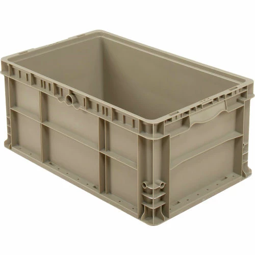 Discount 😀 Global Industrial Stackable Straight Wall Container, Solid, 24"Lx15"Wx11"H, Gray 💯 1 Discount 😀 Global Industrial Stackable Straight Wall Container, Solid, 24"Lx15"Wx11"H, Gray 💯