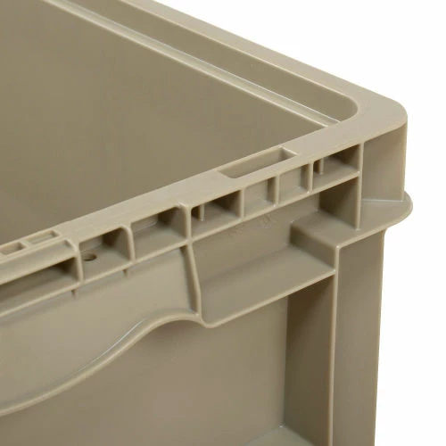 Discount 😀 Global Industrial Stackable Straight Wall Container, Solid, 24"Lx15"Wx11"H, Gray 💯 4 Discount 😀 Global Industrial Stackable Straight Wall Container, Solid, 24"Lx15"Wx11"H, Gray 💯 - Image 4