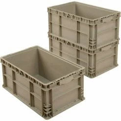 Discount 😀 Global Industrial Stackable Straight Wall Container, Solid, 24"Lx15"Wx11"H, Gray 💯 20 Discount 😀 Global Industrial Stackable Straight Wall Container, Solid, 24"Lx15"Wx11"H, Gray 💯 -Containers shop 270288 04