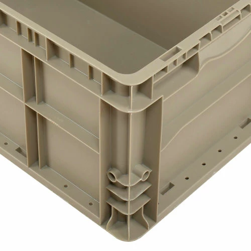 Discount 😀 Global Industrial Stackable Straight Wall Container, Solid, 24"Lx15"Wx11"H, Gray 💯 6 Discount 😀 Global Industrial Stackable Straight Wall Container, Solid, 24"Lx15"Wx11"H, Gray 💯 - Image 6