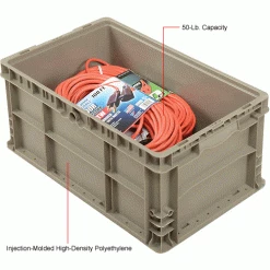 Discount 😀 Global Industrial Stackable Straight Wall Container, Solid, 24"Lx15"Wx11"H, Gray 💯 25 Discount 😀 Global Industrial Stackable Straight Wall Container, Solid, 24"Lx15"Wx11"H, Gray 💯 -Containers shop 270288 1wco